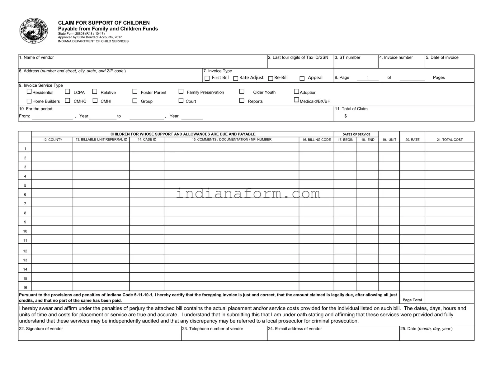State 28808 Form in PDF