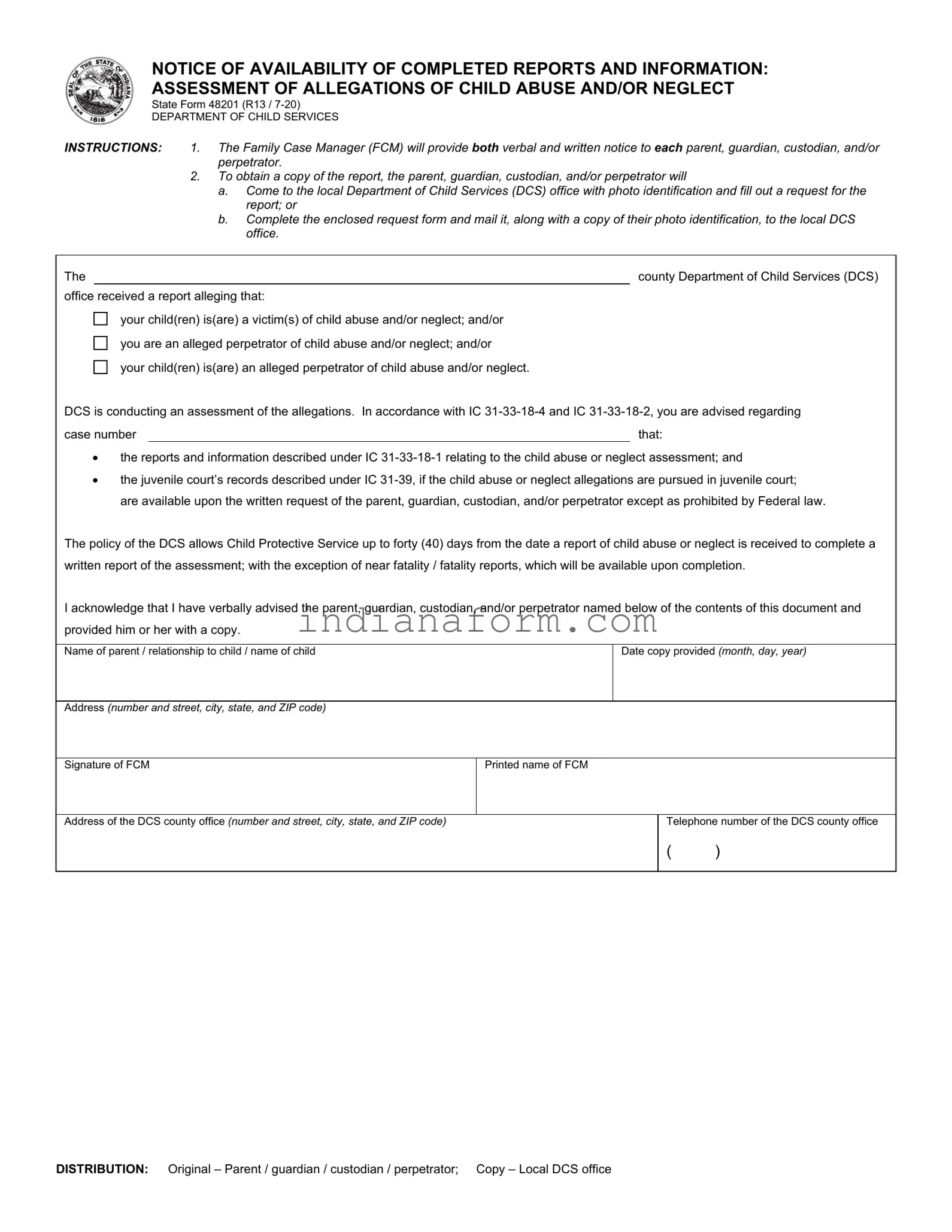 State 48201 Form in PDF