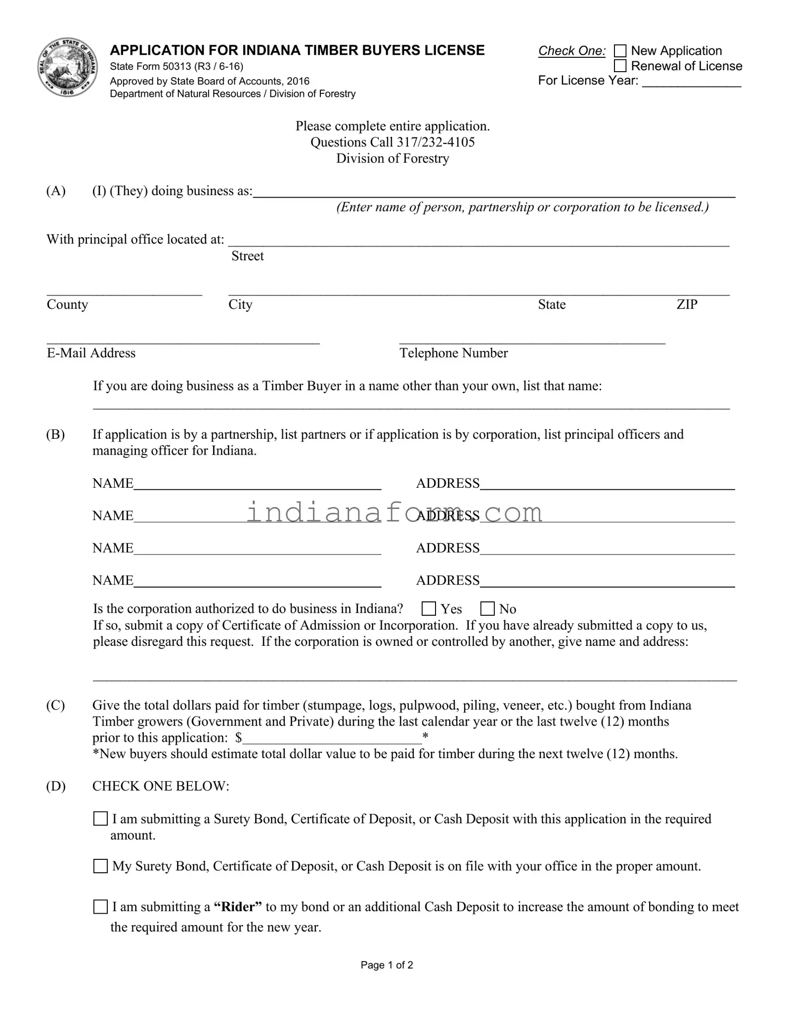 State 50313 Form in PDF